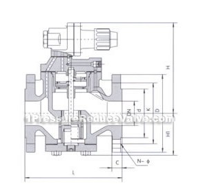 Hige sensitivity steam reducing valve constructral diagram