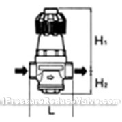 Internal thread corrugated pipe reducing valve constructral diagram