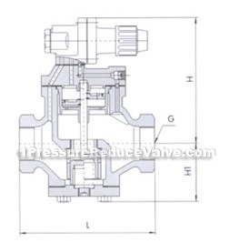 Internal thread high sensitivity steam reducing valve constructral diagram