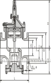 Large flow pilot piston high sensitivity steam reducing valve constructral diagram