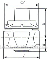 Branch pipe reducing valve constructral diagram