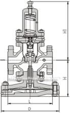 Pilot-type oversized film high sensitivity reducing valve constructral diagram